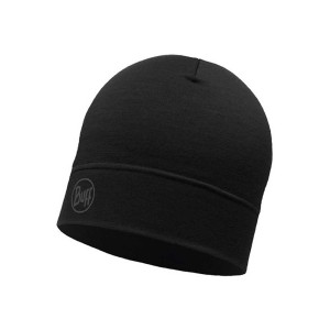 Czapka Buff Lightweight Merino Wool Hat SOLID BLACK