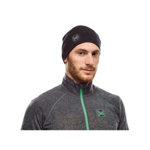 Czapka Buff Midweight Merino Wool Hat SOLID BLACK