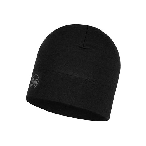 Czapka Buff Midweight Merino Wool Hat SOLID BLACK