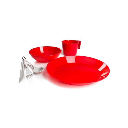 Zestaw naczyń GSI Cascadian 1 Person Table Set Red