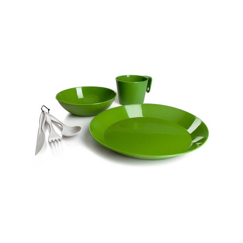 Zestaw naczyń GSI Cascadian 1 Person Table Set Green