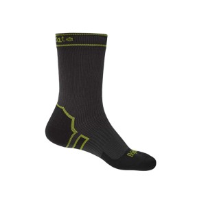 Skarpety wodoodporne Bridgedale StormSock Lightweight Boot dark grey/lime M 40-43