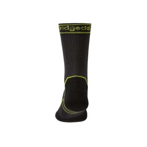 Skarpety wodoodporne Bridgedale StormSock Lightweight Boot dark grey/lime M 40-43