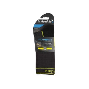Skarpety wodoodporne Bridgedale StormSock Lightweight Boot dark grey/lime M 40-43