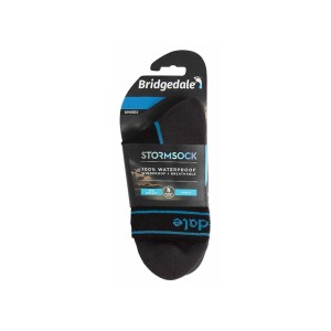 Skarpety wodoodporne Bridgedale StormSock Midweight Ankle black/blue M 40-43