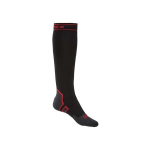 Skarpety wodoodporne Bridgedale StormSock Heavyweight Knee black/red M 40-43