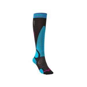 Skarpety narciarskie Bridgedale Ski Lightweight Merino E Lady black/blue S 35-37