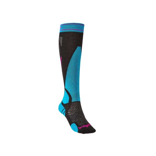 Skarpety narciarskie Bridgedale Ski Lightweight Merino E Lady black/blue S 35-37