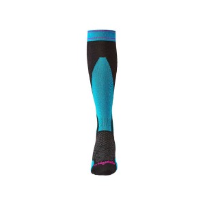 Skarpety narciarskie Bridgedale Ski Lightweight Merino E Lady black/blue S 35-37