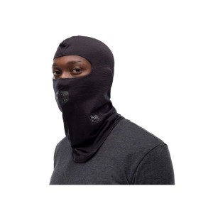 Kominiarka Buff Lightweight Merino Wool Balaclava Solid Black