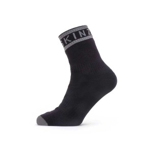 Skarpety wodoodporne Sealskinz Warm Weather Ankle Hydrostop Black/Grey S 36-38