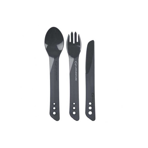 Sztućce Lifeventure Ellipse Cutlery Set Graphite