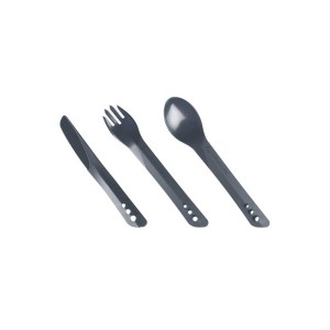Sztućce Lifeventure Ellipse Cutlery Set Graphite