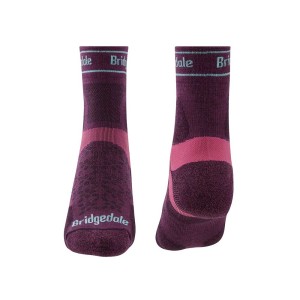 Skarpety Bridgedale Ultralight T2 Merino Sport 3/4 Crew damson S 35-37