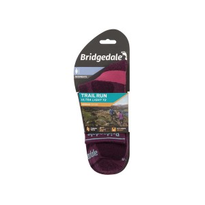 Skarpety Bridgedale Ultralight T2 Merino Sport 3/4 Crew damson S 35-37