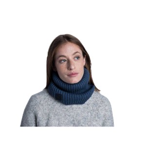Komin Buff Knitted Merino Wool Neckwarmer Norval Denim
