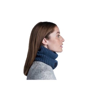 Komin Buff Knitted Merino Wool Neckwarmer Norval Denim