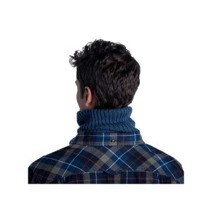 Komin Buff Knitted Merino Wool Neckwarmer Norval Denim