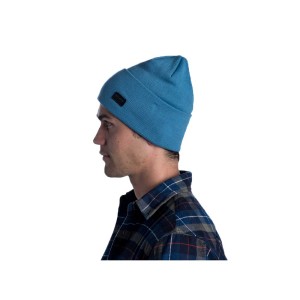Czapka Buff Knitted Hat Niels Dust Blue