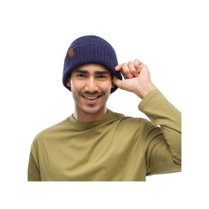 Czapka Buff Knitted Hat Kort NIGHT BLUE