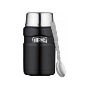 Termos obiadowy Thermos King Food Jar czarny mat 0,71 L
