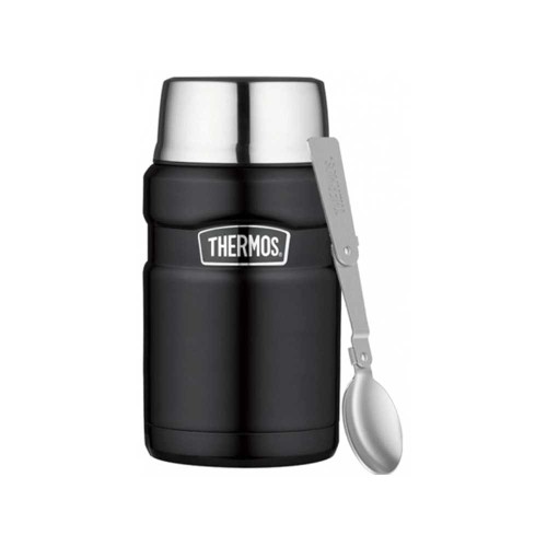 Termos obiadowy Thermos King Food Jar czarny mat 0,71 L