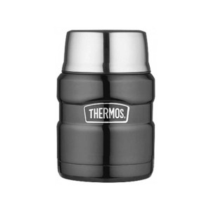 Termos obiadowy Thermos King Food Jar metaliczny szary 0,47 L