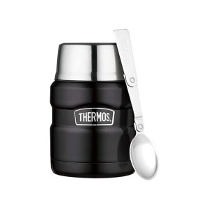 Termos obiadowy Thermos King Food Jar czarny mat 0,47 L
