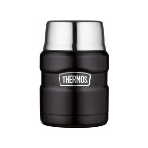 Termos obiadowy Thermos King Food Jar czarny mat 0,47 L