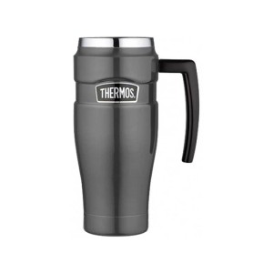 Kubek termiczny Thermos King Travel Mug metaliczny szary 470 ml
