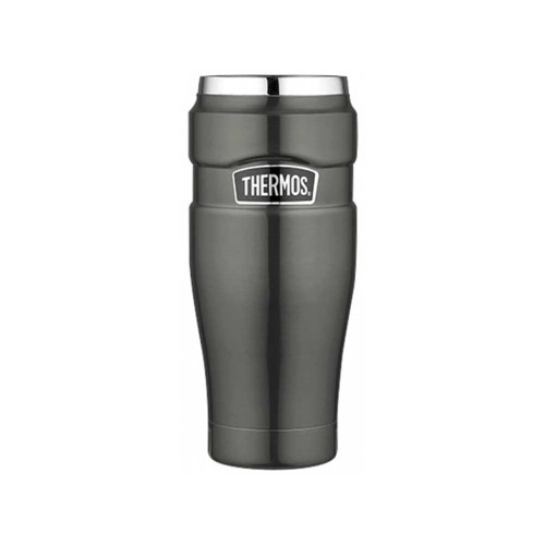 Kubek termiczny Thermos King Travel Tumbler metaliczny szary 470 ml