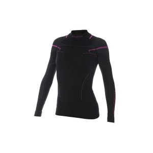 Bluza termoaktywna damska Brubeck Thermo L czarny/różowy