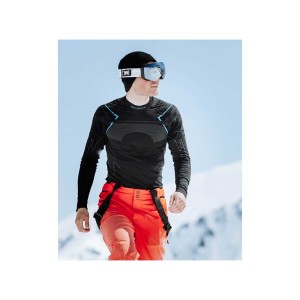 Bluza termoaktywna męska Brubeck Thermo XL czarny/niebieski