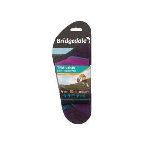 Skarpety Bridgedale Lightweight T2 Merino Sport 3/4 Crew charcoal/purple S 35-37