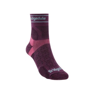 Skarpety Bridgedale Ultralight T2 Merino Sport 3/4 Crew damson L 41-43