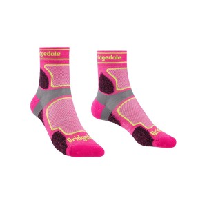Skarpety Bridgedale Ultralight T2 Coolmax Sport 3/4 pink S 35-37