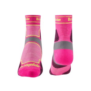 Skarpety Bridgedale Ultralight T2 Coolmax Sport 3/4 pink S 35-37