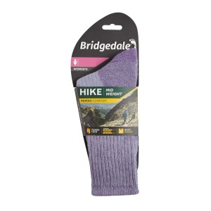 Skarpety Bridgedale Hike Midweight Merino C violet L 41-43