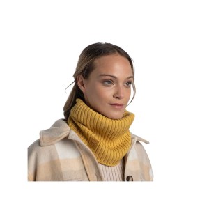 Komin Buff Knitted Merino Wool Neckwarmer Norval Honey