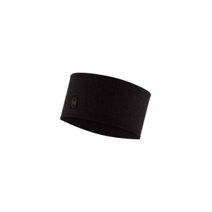 Opaska Buff Merino Wide Headband SOLID BLACK