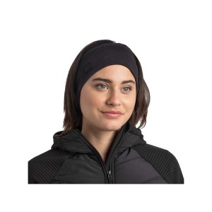 Opaska Buff Merino Wide Headband SOLID BLACK