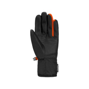 Rękawice Reusch Duke R-TEX XT Junior black/black melange/shocking orange