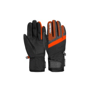 Rękawice Reusch Duke R-TEX XT Junior black/black melange/shocking orange