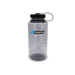 Butelka Nalgene Wide Mouth Grey Black Cap Sustain 1 L