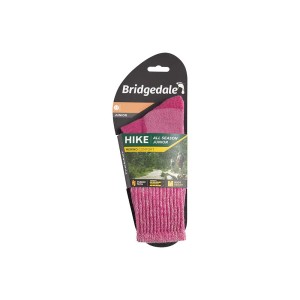 Skarpety Bridgedale Hike Junior All Season Merino C Boot pink XL 37-39