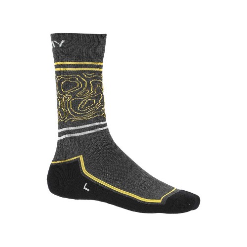 Skarpety Viking Boosocks Heavy Man dark grey/yellow 45-47