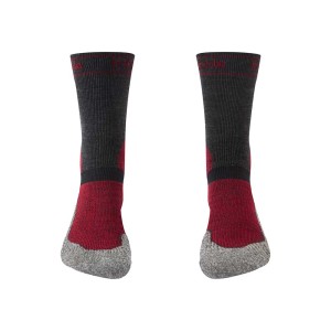Skarpety Bridgedale MTB Winter Weight T2 Merino Sport Boot graphite/red S 36-39