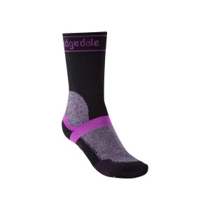 Skarpety Bridgedale MTB Winter Weight T2 Merino Sport Boot Wmn black/purple S 35-37