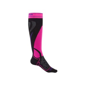 Skarpety narciarskie Bridgedale Ski Midweight Merino E Lady black/fluro pink S 35-37