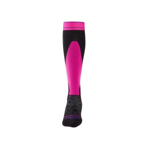 Skarpety narciarskie Bridgedale Ski Midweight Merino E Lady black/fluro pink S 35-37